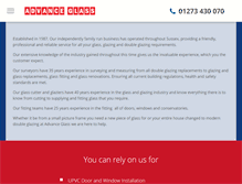 Tablet Screenshot of advanceglassbrighton.co.uk